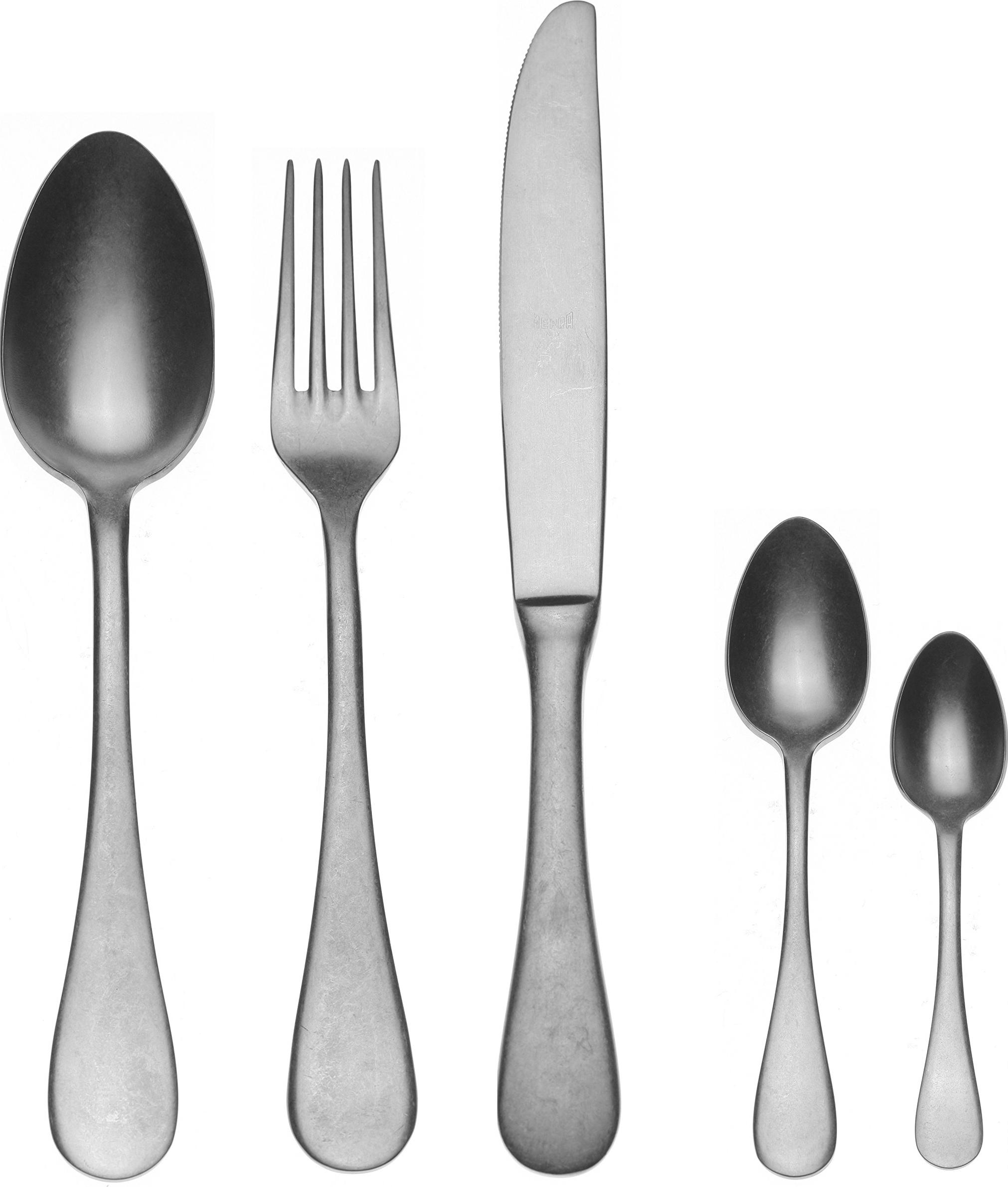 30-teiliges Besteckset Moka Vintage, Edelstahl, spülmaschinengeeignet