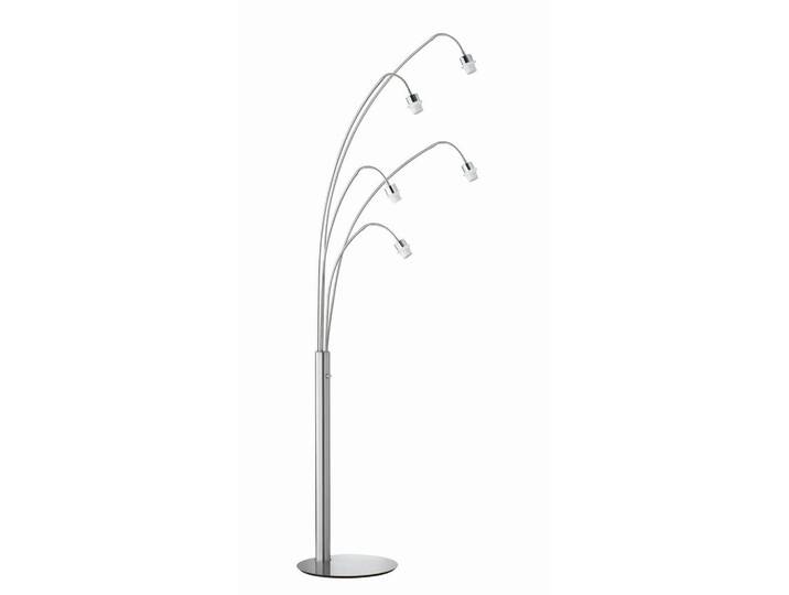 Fischer & Honsel Bogenleuchte Shine loft Modular 4, Nickelfarben, Metall, 205 cm, Lampen & Leuchten, Innenbeleuchtung, Stehlampen, Bogenlampen