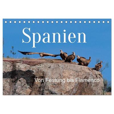 Von Festung bis Flamenco (Tischkalender 2027 DIN A5 quer), CALVENDO Monatskalender