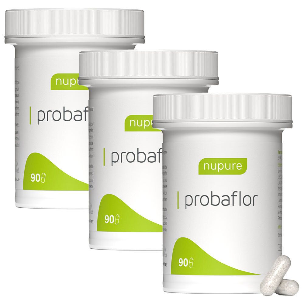 Nupure problaflor Probiotika zur Darmsanierung Kps. x3 3x90 St Kapseln magensaftresistent