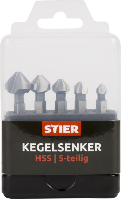 Jeu de 5 fraises à chanfreiner STIER (902952)