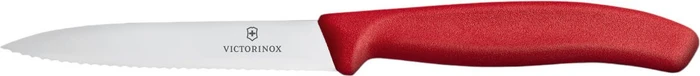 Victorinox Gemüsemesser Swiss Classic 10 cm rot, gewellte Klinge