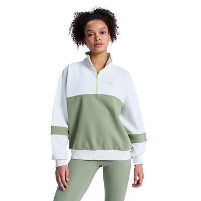 Sweatshirt ROXY "Ess Energy New", Damen, Gr. L, olivgrün, Obermaterial: 100% Baumwolle., Sweatshirts Sweatshirt