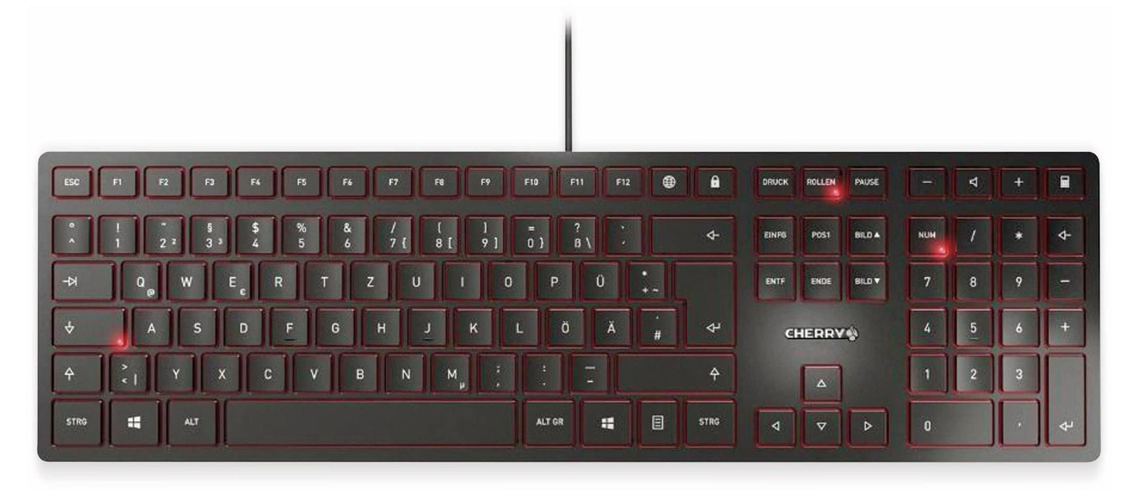 Cherry JK-1600DE-2 Toetsenbord KC 6000 - zwart