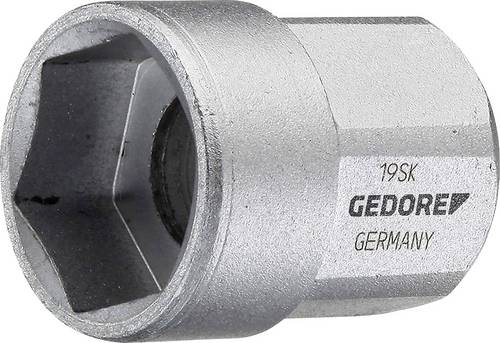 Steckschlüsseleinsatz Antrieb 1/2 -sechskant außen Abtrieb 6-kant 18x30,5mm Gedore