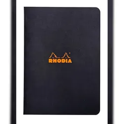Rhodia 10x Notizheft Rhodia A5 48 Blatt liniert 80g - Schwarz 119189C