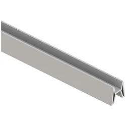 TraumGarten Sichtschutzzaun SYSTEM Dekorprofil Adapter Silber, 180 cm