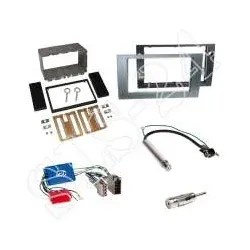 Audi A4 B6 B7 mit Teil- / Vollaktivsystem Autoradio 2-DIN Einbaurahmen+Adapte...