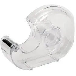 Handabroller 19mmx33m transparent Kunststoff unbestückt
