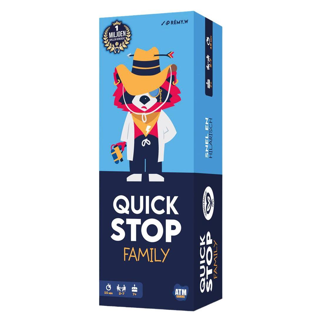 Asmodée Quickstop Familienkartenspiel - 2 bis 7 Spieler (Niederländisch, 2 - 7 Spieler) (72156612)