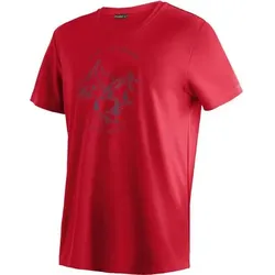 MAIER SPORTS Herren Shirt Dieter Print, Größe M in Rot Rot