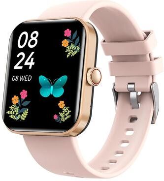Everyday Crate F16 Bluetooth Call Smart Watch 2.0 Inch Health Monitoring Smartwatch IP67 Waterproof Fitness Tracker gold