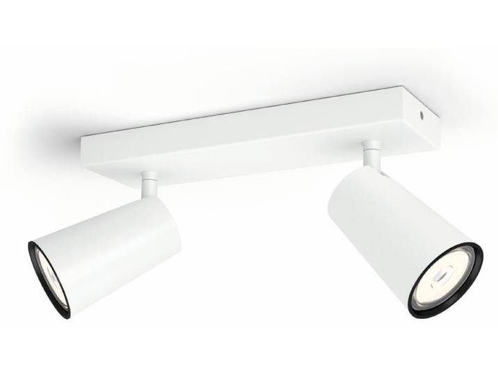 Philips myLiving Paisley Decken-/Wandspot, 2x, Strahler Oberflächenbeleuchtung, GU10, 2 Glühbirne(n), LED, 220-240 V, Weiß