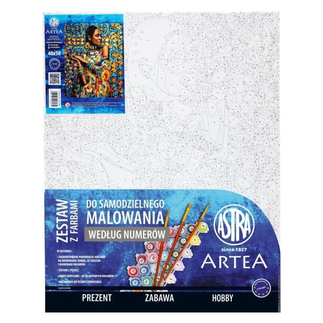 Astra Malerei nach Zahlen: Im September von Indien, Leinwand auf Rahmen 40x50 cm (801023902)