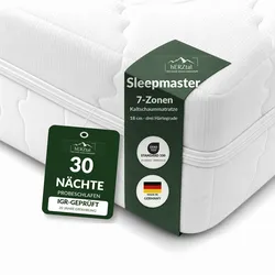 hERZtal Sleepmaster  7-Zonen-Kaltschaummatratze 18 cm | drei Härtegrade - 140x200 cm / medium