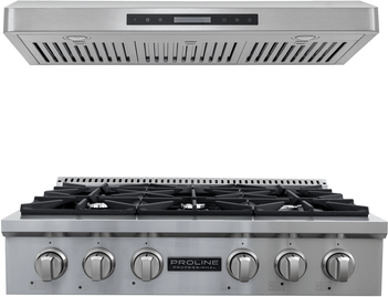 Proline Range Hoods "Proline 36"" All-Gas Range + Hood Bundle   Save 10%"