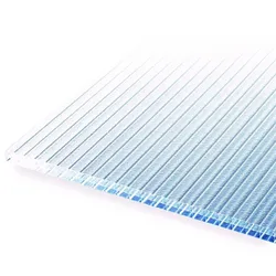 Doppelstegplatten 16 mm Farblos Eiskristall – 3-fach Struktur Polycarbonat