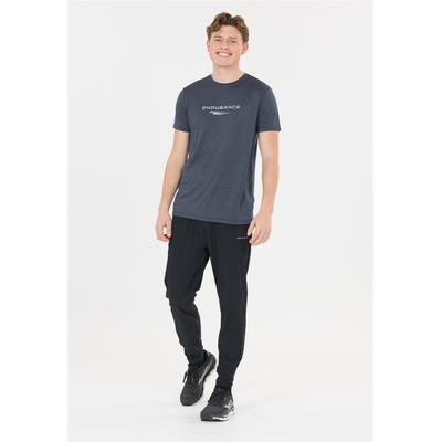 Funktionsshirt ENDURANCE "PORTOFINO", Herren, Gr. XXL, grau (dunkelgrau, meliert), 100% Polyester, bedruckt, meliert, normal, Rundhals, Shirts Funktionsshirt, mit praktischer Quick Dry-Technologie