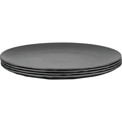 Koziol Tellerset Club Plate 4 teilig flach 260 mm ash grey