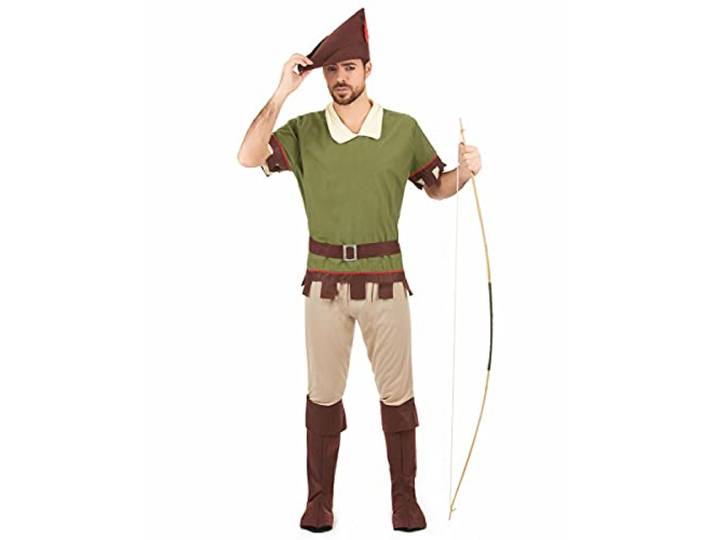 DEGUISE TOI Robin Hood kostuum voor heren groen-bruin - groen
