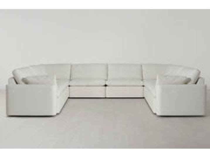 Model 13 U-Form Sofa, Weiß