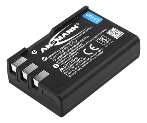 Ansmann EN-EL9 Li-ion camera-accu 7,4V 1300mAh - Zwart