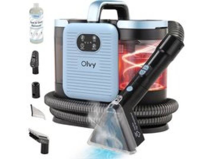 Nettoyeur de Tapis PRO Aspirateur Injecteur-Extracteur avec Fonction Vapeur Nettoyeur à Vapeur 100°C Appareil Nettoyeur de Canapé