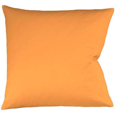 Kissenbezug FLEURESSE "Colours Mako Satin, 100% Baumwolle, mit Reißverschluss", gold (goldfarben), B:80cm L:80cm, Mako-Satin, Mako-Satin, Kissenbezüge, Kissenbezug, Mako Satin, glänzend, glatt, Premium Qualität