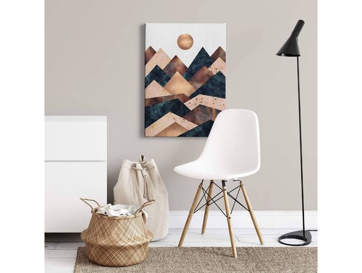 Impression sur toile Berge Autumn Day Polyester PVC / Épicéa Bleu 50 x 70cm