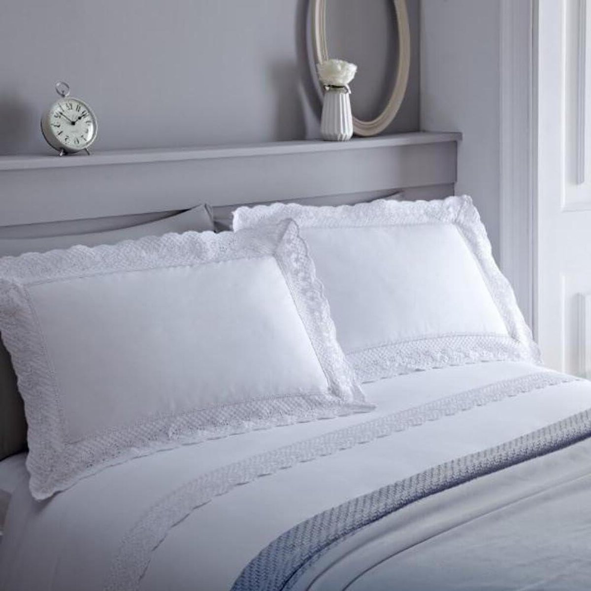 Wit Kingsize Dekbedovertrek Set van Easy Care Stof