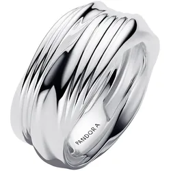 Pandora 193890C00 Ring-Set für Damen Gedreht Silber, 56/17,8