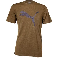 PUMA Train Favorite Heather Cat Trainingsshirt Herren deep olive heather M