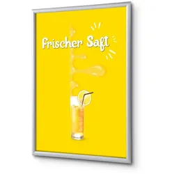 SHOWDOWN Displays Showdown Klapprahmen - DIN A4 - Komplett-Set - Frischer Saft Deutsch - Gelb/Silber