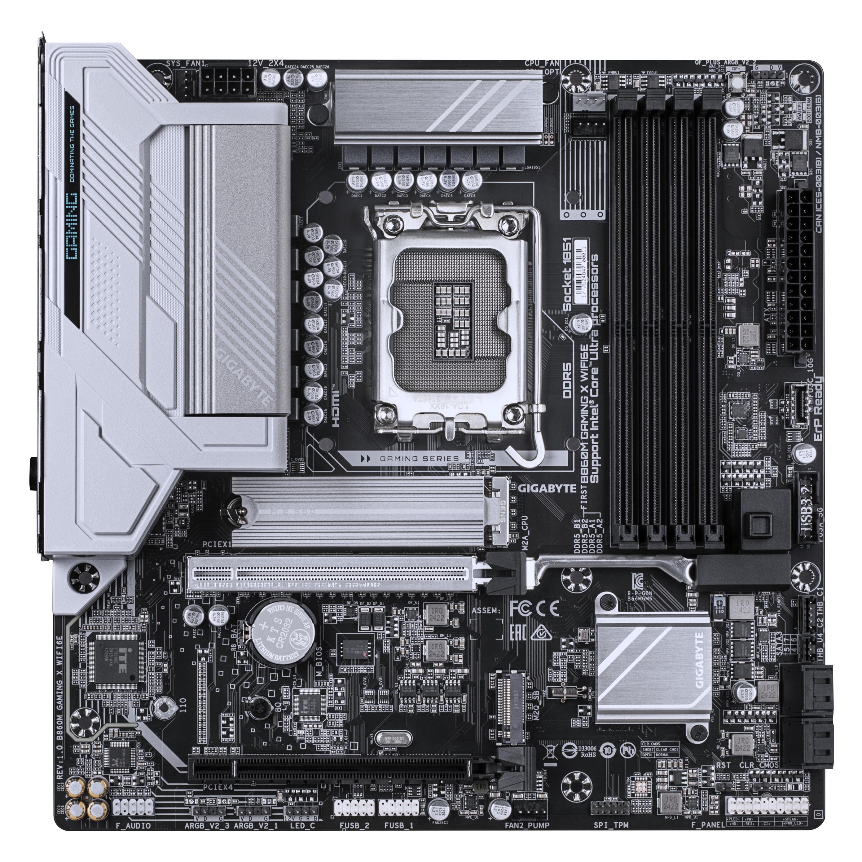 Gigabyte MB GBT Intel 1851 B860M GAMING X WIFI6E (LGA 1851, Intel B860, mATX) (B860M GAMING X WIFI6E)