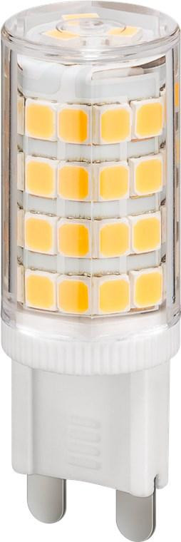 Goobay 77427 LED-compactlamp, 3,5 W, wit-transparant, fitting G9, warmwit, niet dimbaar