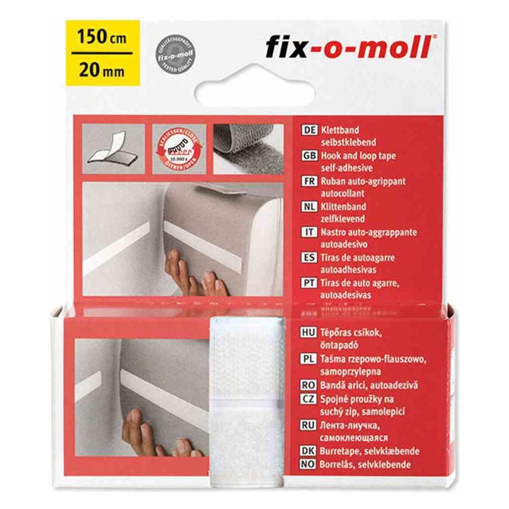 Fix-o-moll Klettb. weiss 150cm 20mm (20 mm) (3563002)