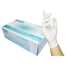 Latex Einweghandschuhe 8215 POLYMER SOFT PF | 100 Stück - M