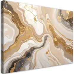 WANDBILD, Abstrakt marmor glamour beige
