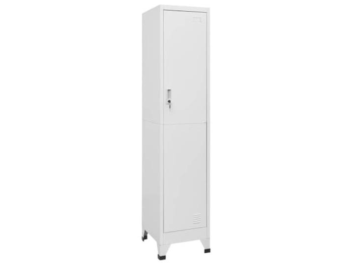 HPUYRFG Schließfachschrank 38x45x180 cm Stahl mit abschließbarer Tür Stahl, abschließbar, Einlegeboden, Kleiderstange, Namensschild-Rahmen, einfache Montage