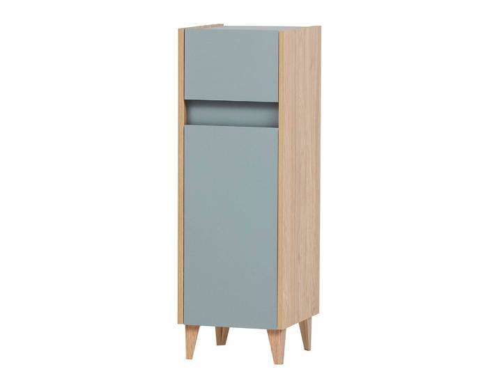Meuble bas Elba 30cm Bleu/Bleu clair mat