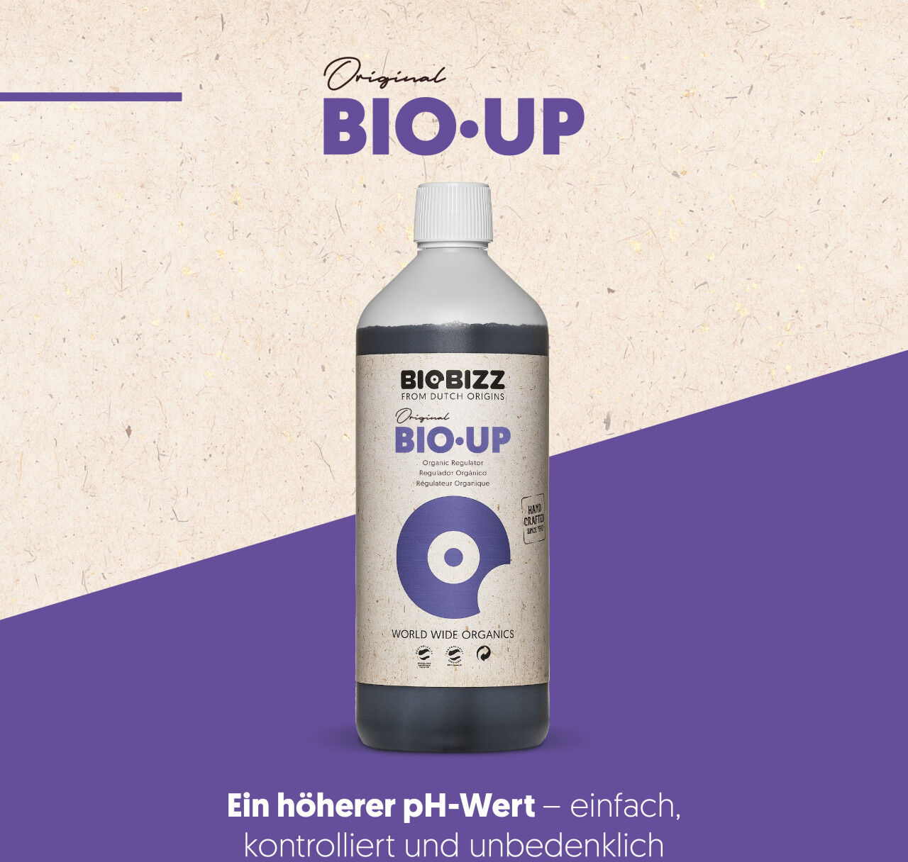BioBizz Grow Bio-Up pH-Regulator 250 ml