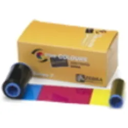 Zebra, Beschriftungsband, Ribbon, Color-YMCPKO (Gelb, Schwarz)