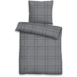 Bettwäsche SATIN titanium (LB 200x135 cm) - LB 200x135 cm