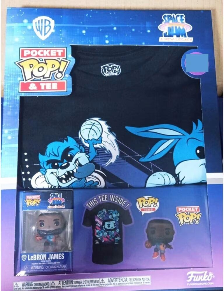Funko Pop Tee Space Jam Looney Tunes Lebron James Camiseta Talla L Talla Única Mujer