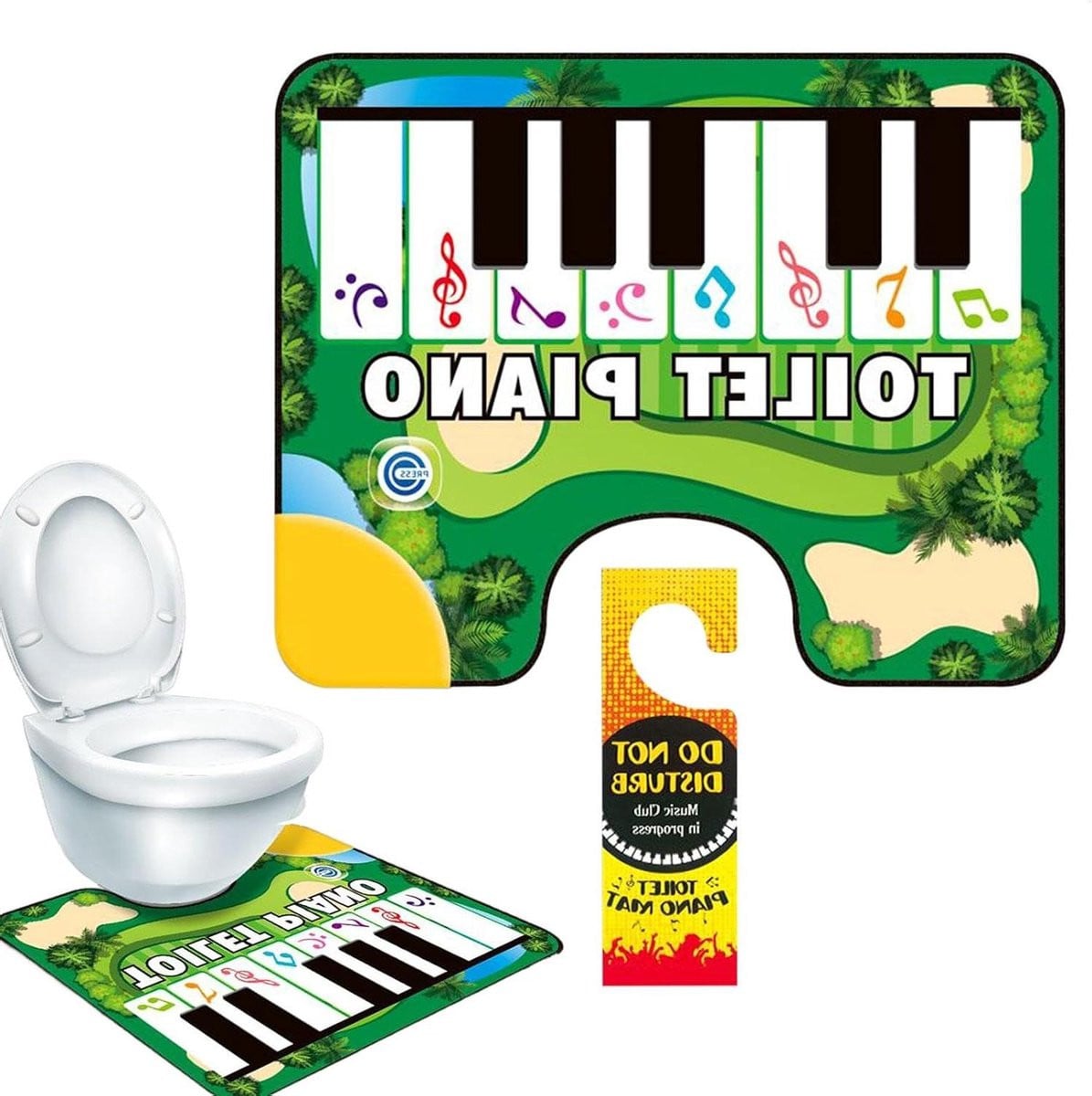 Potty Piano Badkamer Mat - Antislip - Meerkleurig - 60 x 48 cm
