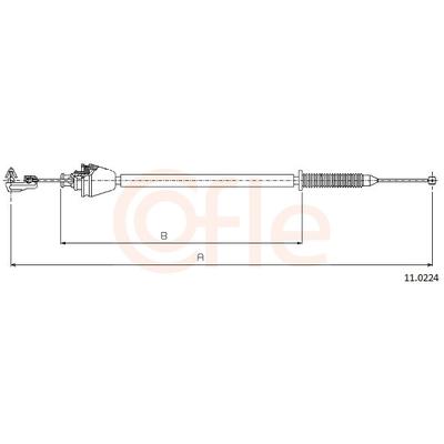 COFLE Gaszug 110224 für RENAULT