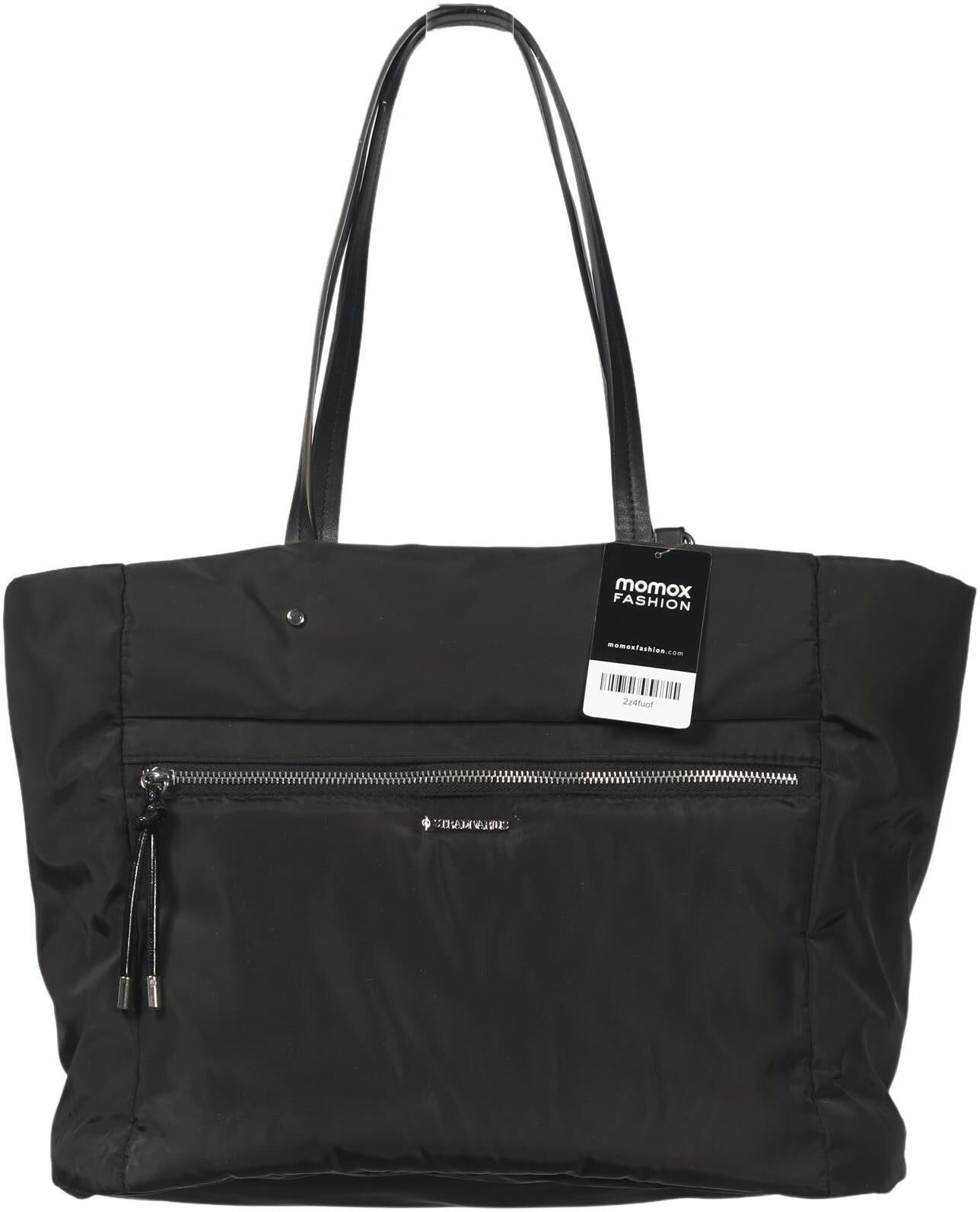 Stradivarius Damen Handtasche gross, Schwarz, Synthetik - Second Hand