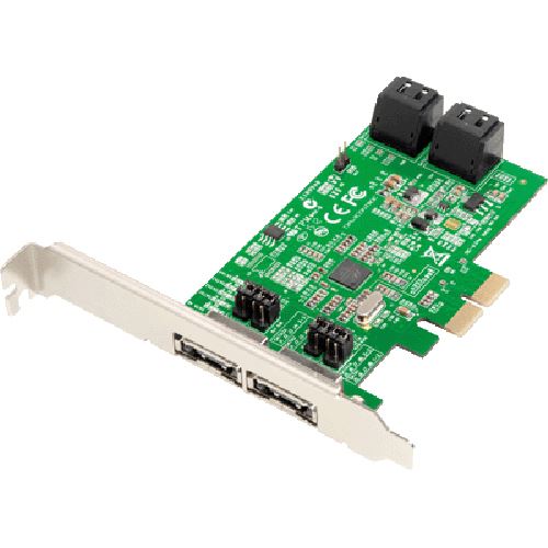 Dawicontrol DC-624e 4 Port SATA Low Profile retail