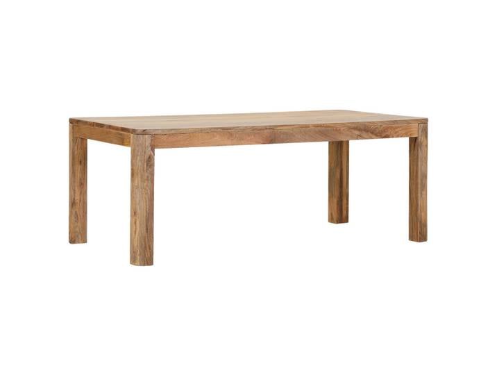 Landscape Esstisch, Natur, Holz, Mangoholz, massiv, rechteckig, eckig, rund, 90x77x180 cm, Esszimmer, Tische, Esstische