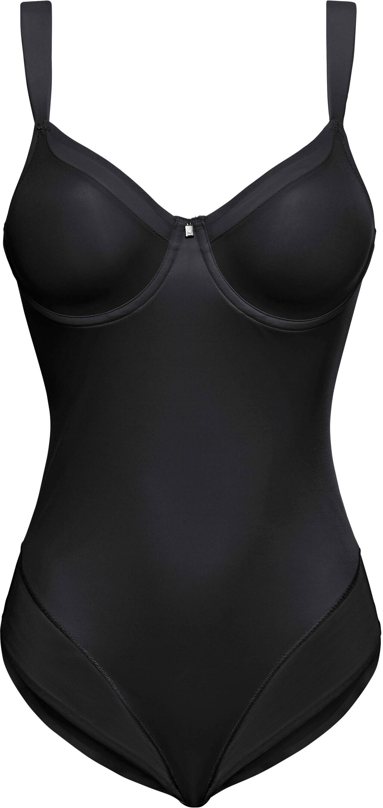 Body TRIUMPH "Minimizer-Body mit Bügel Minimizer-Body mit Bügel nahtlos und formend", Damen, Gr. 75, Cup D, schwarz, Modisch, Bodys Body